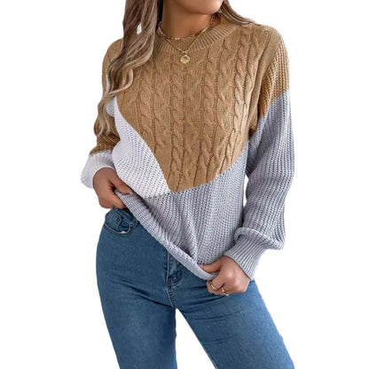Isla | Contrast Knit Sweater