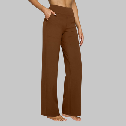 StrækBukser™ | Wide-Leg Strækbukser | Ubesværet Komfort
