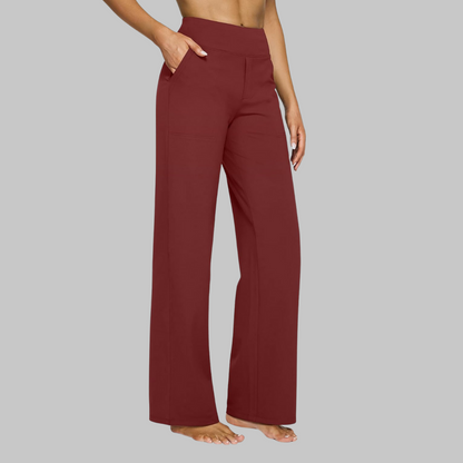 StrækBukser™ | Wide-Leg Strækbukser | Ubesværet Komfort