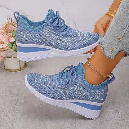 Astrid – Ortopædiske sneakers med funklende rhinsten