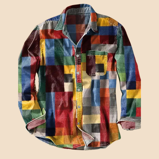 Lenoir | Vintage regnbueskjorte