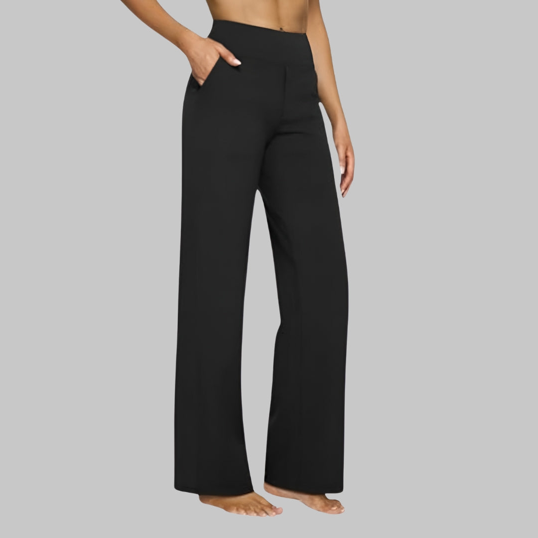 StrækBukser™ | Wide-Leg Strækbukser | Ubesværet Komfort