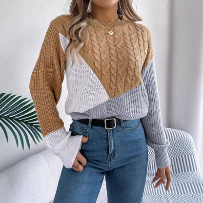 Isla | Contrast Knit Sweater