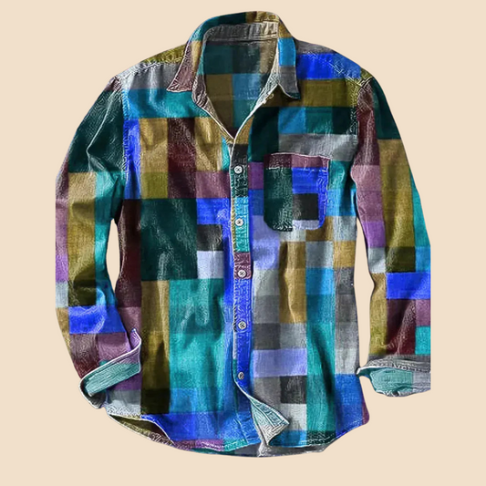 Lenoir | Vintage regnbueskjorte