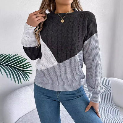 Isla | Contrast Knit Sweater