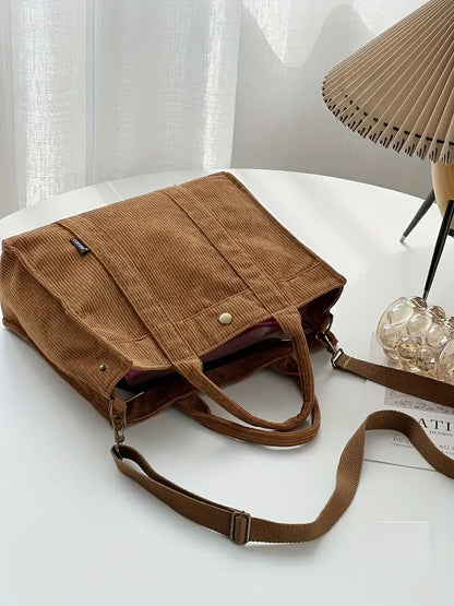 Marella – Vintage-inspireret fløjls-tote