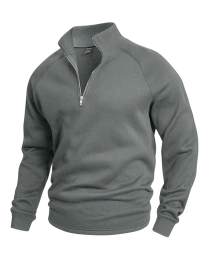 Selvario Halv Lynlås Sweater