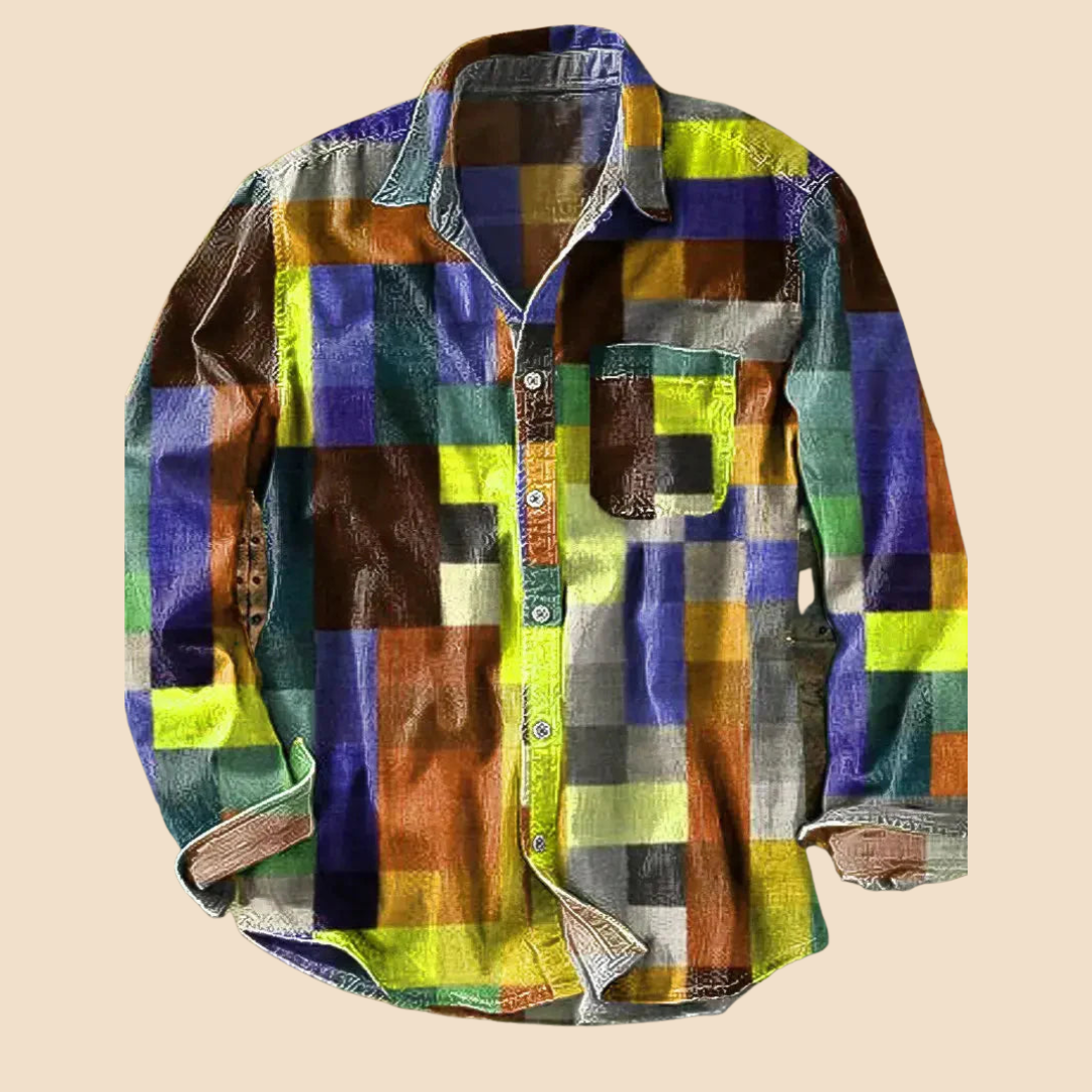 Lenoir | Vintage regnbueskjorte
