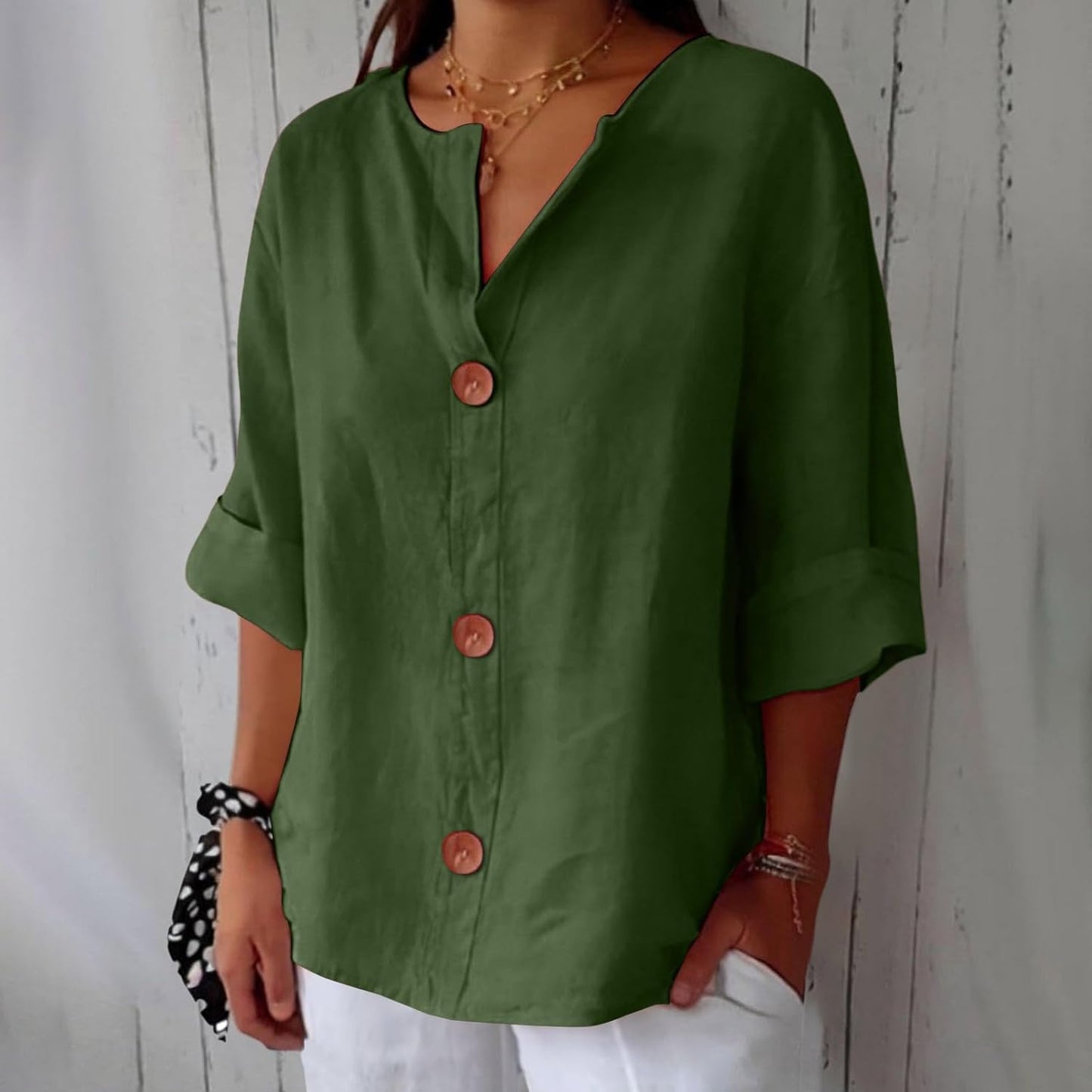 Vivian™ | Afslappet linnebluse for tidløs elegance