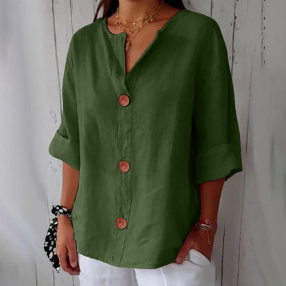 Vivian™ | Afslappet linnebluse for tidløs elegance