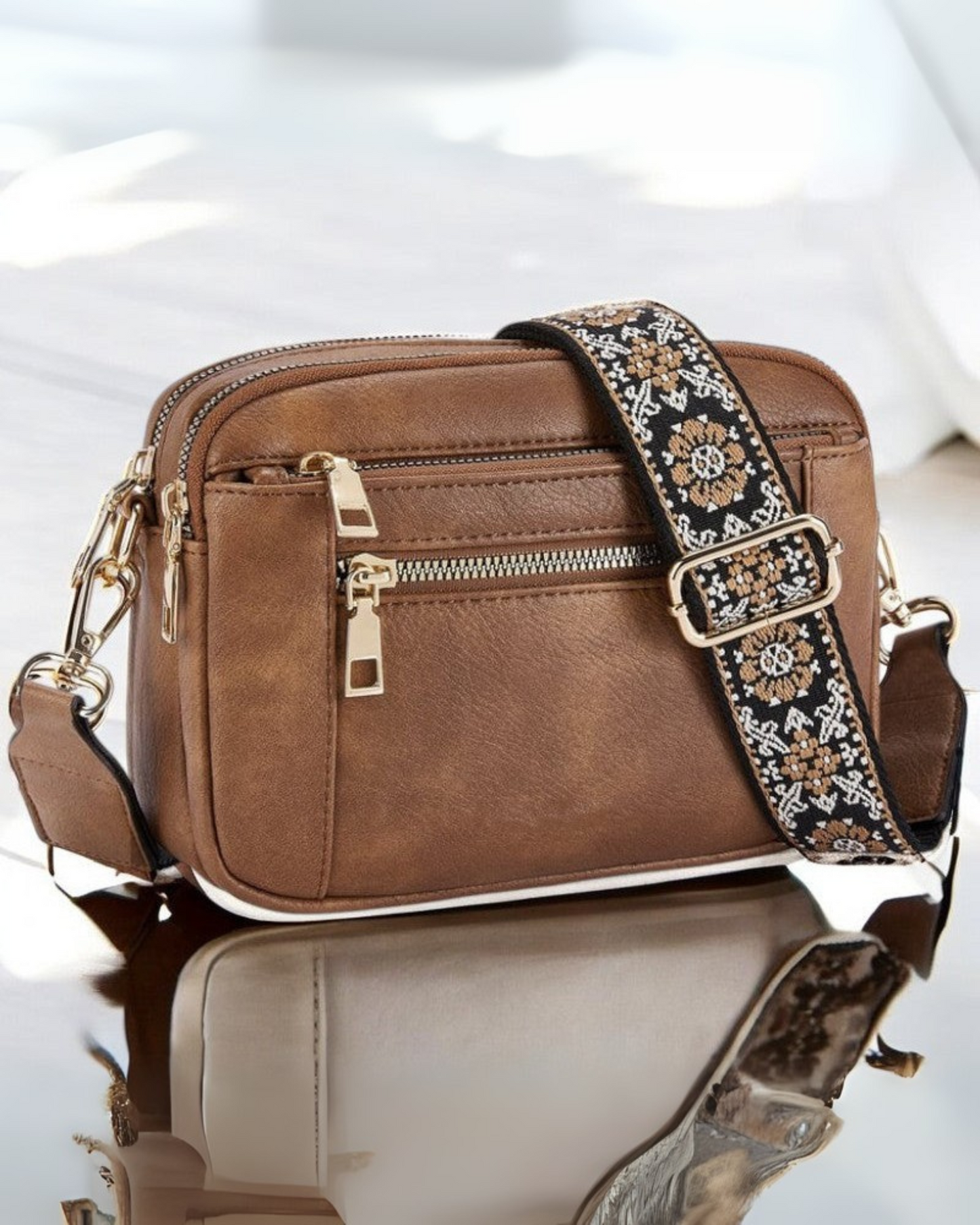 Freja™ | Raffineret Læder Crossbody Taske til Kvinder