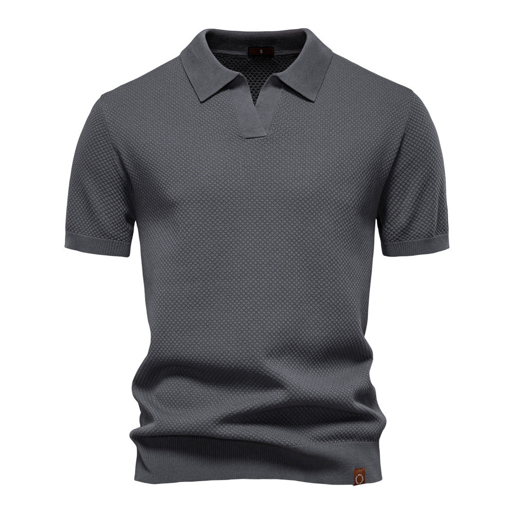 Struktureret Polo T-shirt