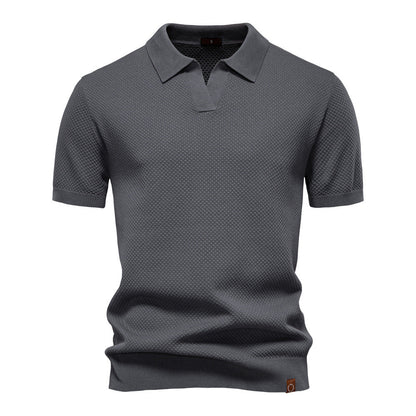 Struktureret Polo T-shirt