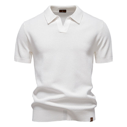 Struktureret Polo T-shirt