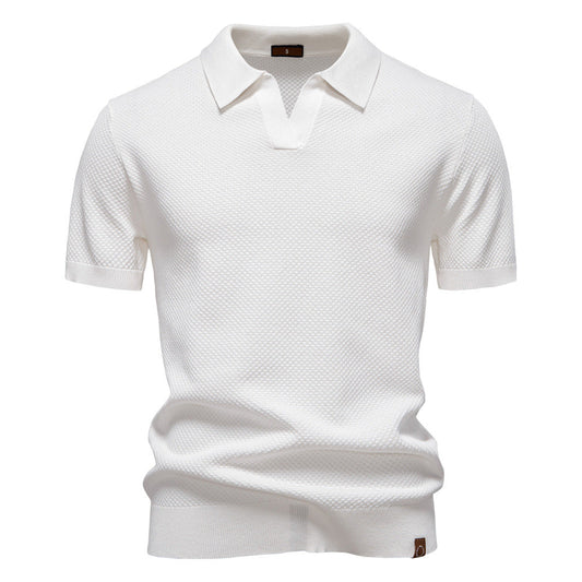 Struktureret Polo T-shirt