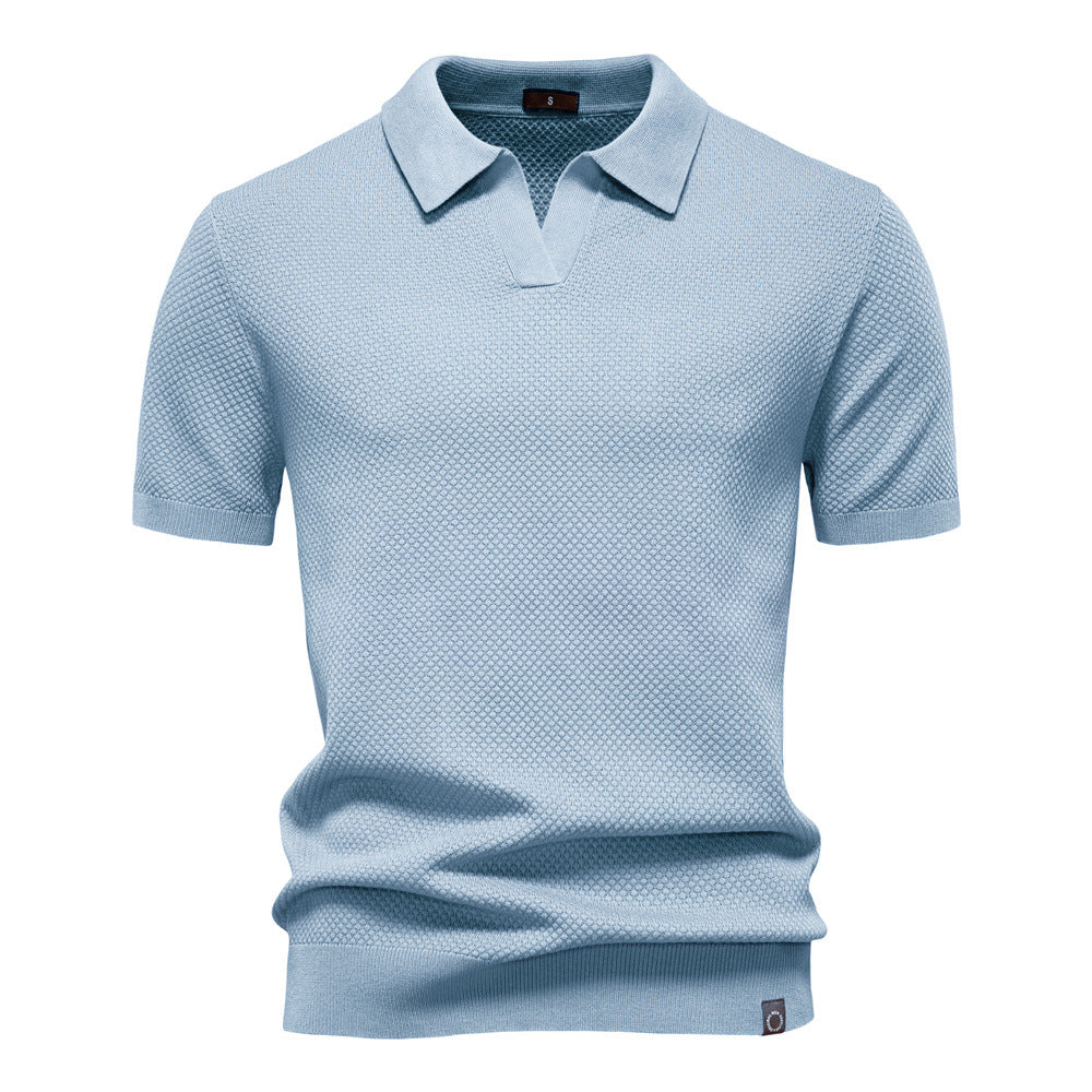 Struktureret Polo T-shirt