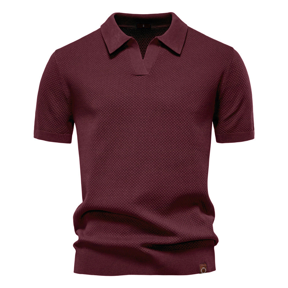 Struktureret Polo T-shirt