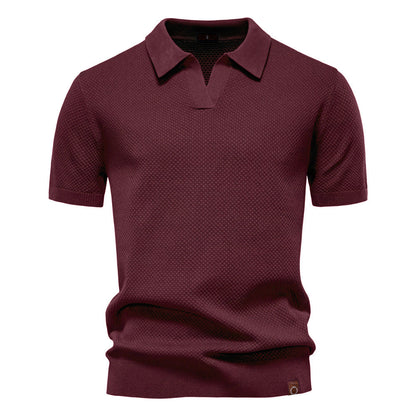 Struktureret Polo T-shirt