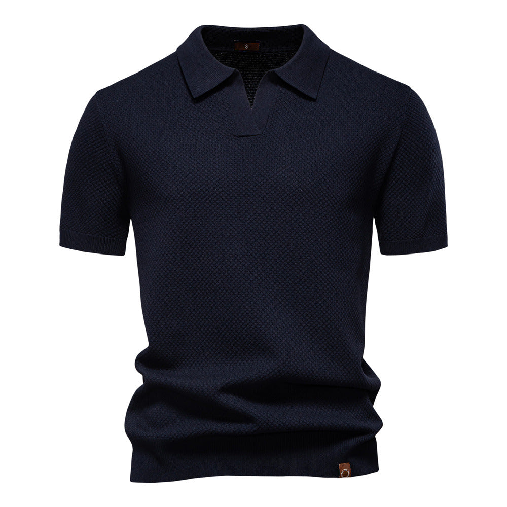 Struktureret Polo T-shirt