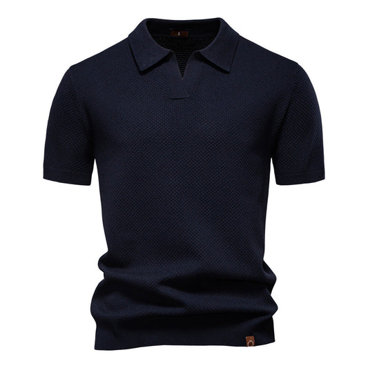 Struktureret Polo T-shirt