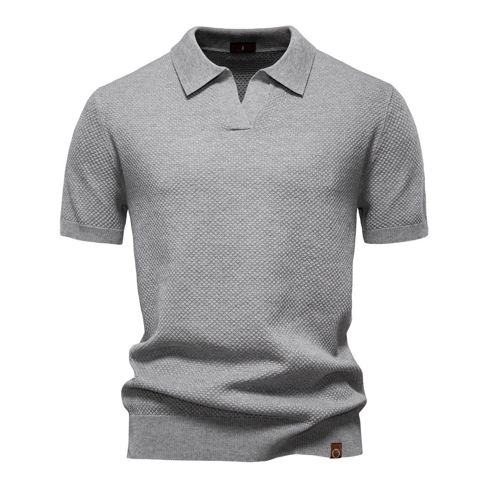 Struktureret Polo T-shirt