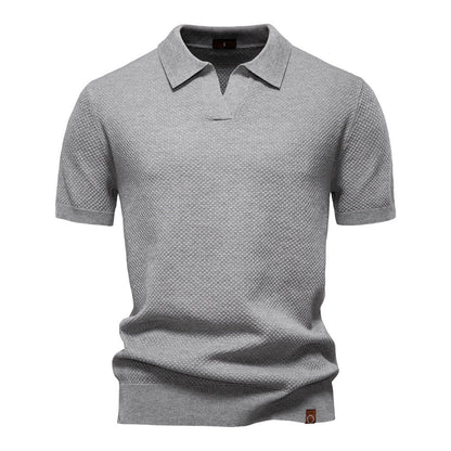 Struktureret Polo T-shirt