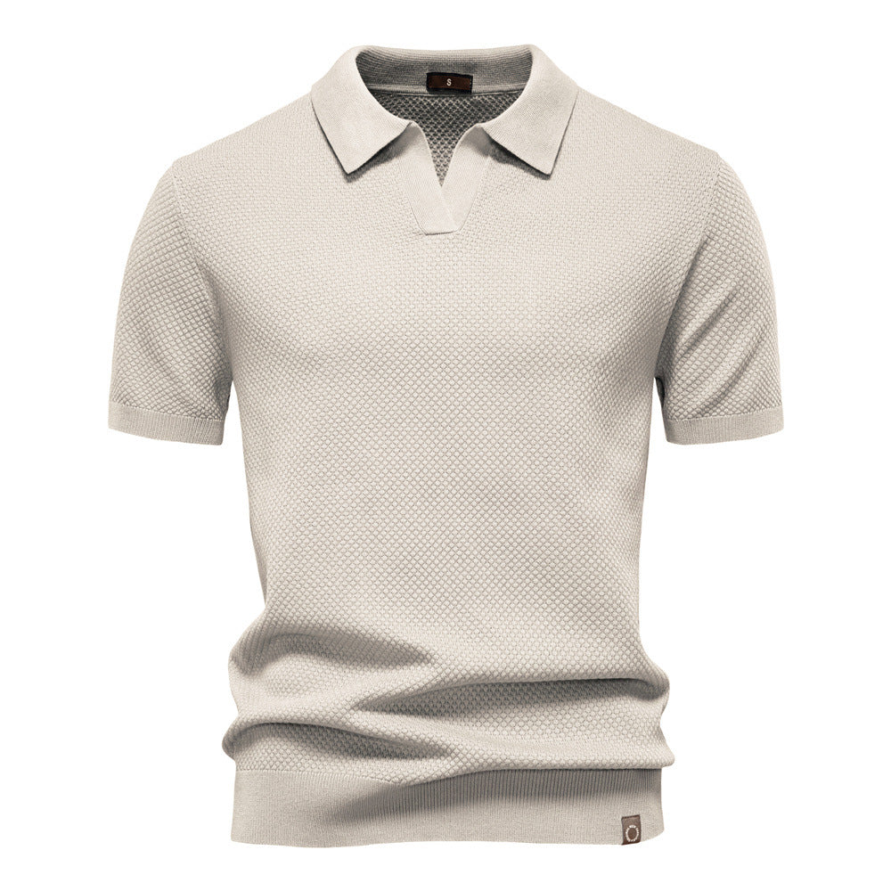 Struktureret Polo T-shirt