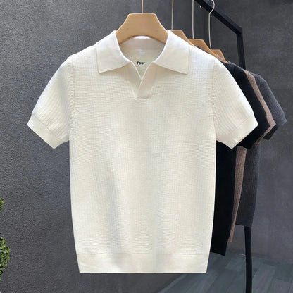 Åndbar strikket polo