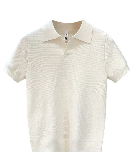 Åndbar strikket polo