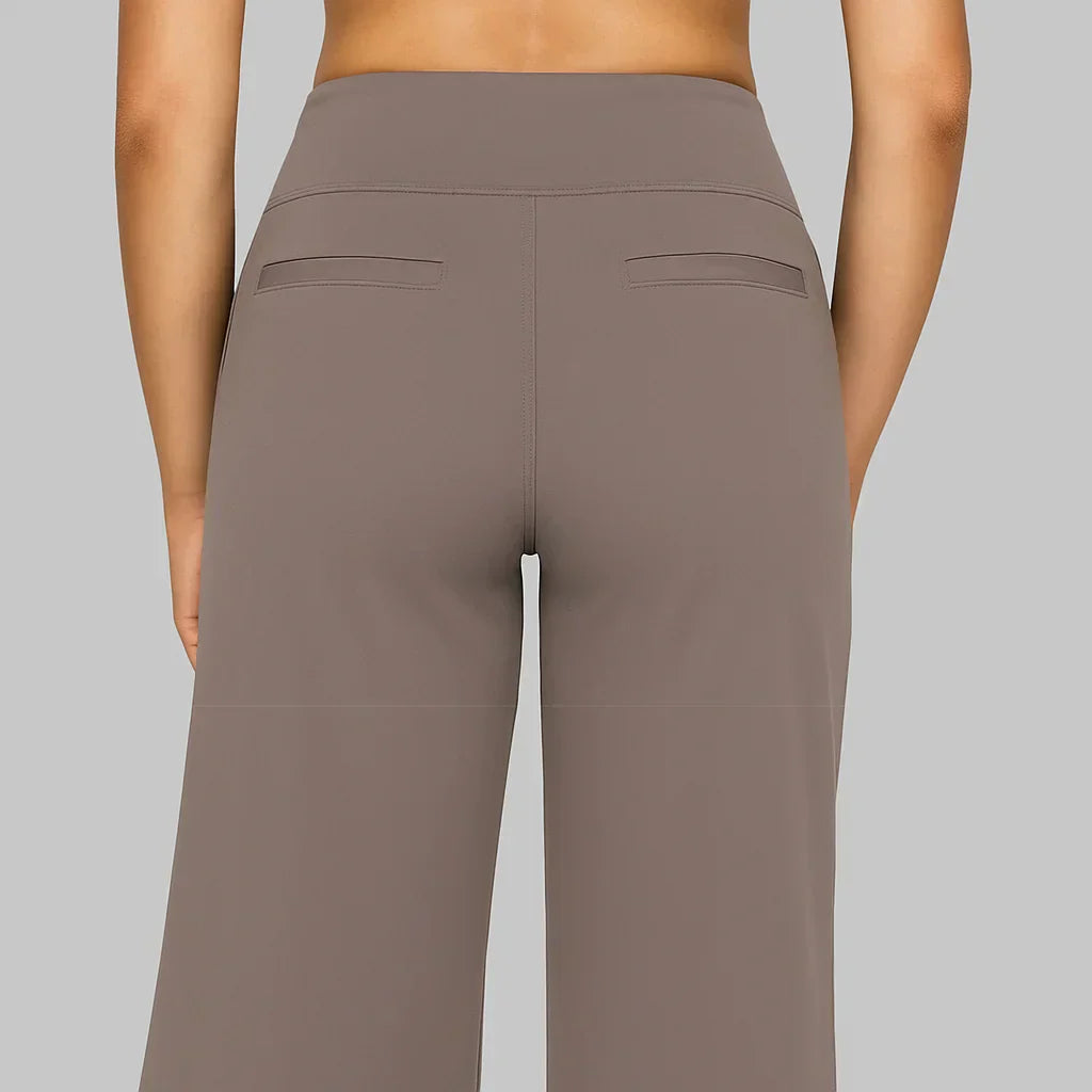 StrækBukser™ | Wide-Leg Strækbukser | Ubesværet Komfort