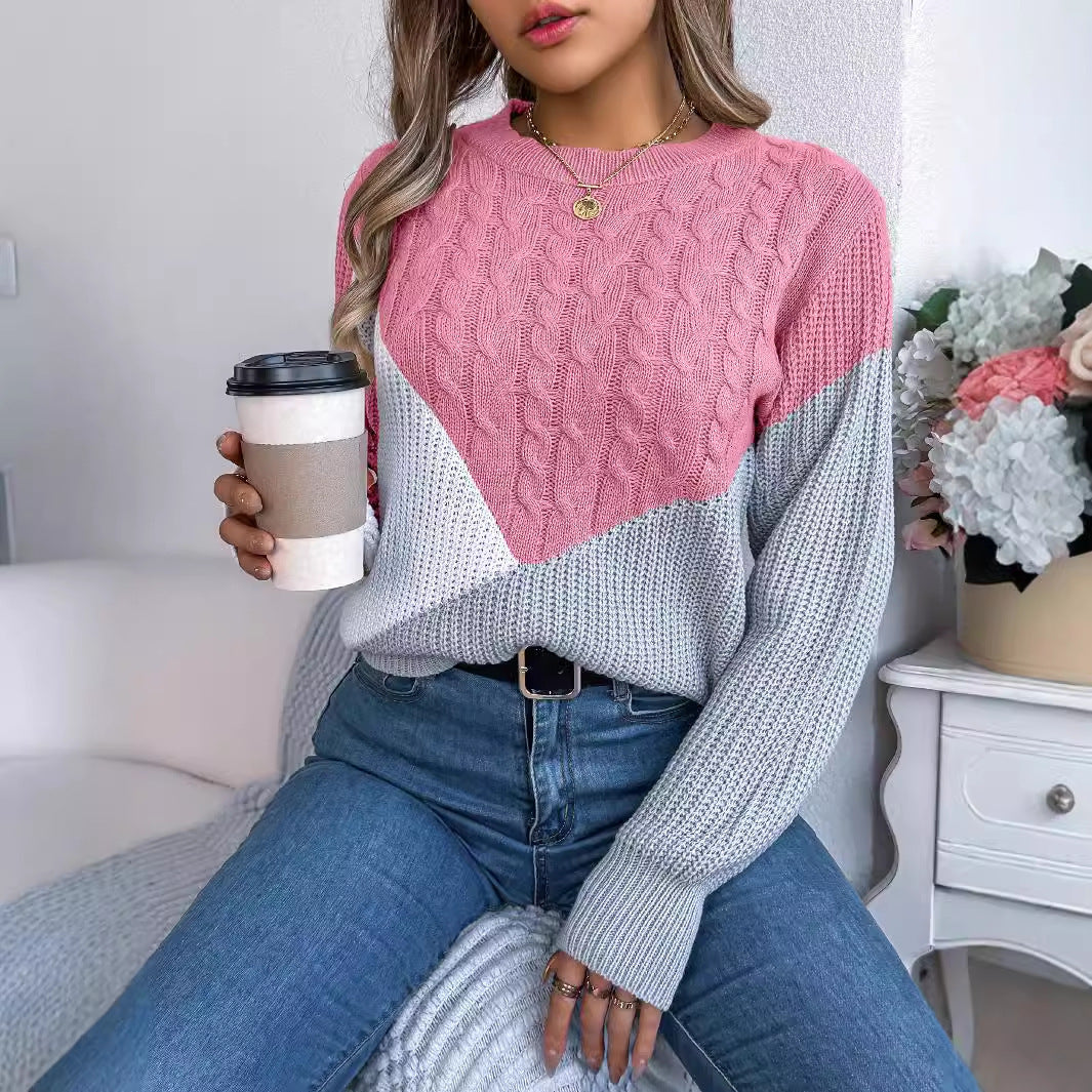 Isla | Contrast Knit Sweater